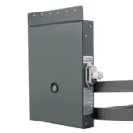 صندوق بريد معدني جداري مع قفل ومفتاح.